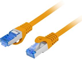 Сетевой кабель Lanberg CAT.6A FTP PCF6A-10CC-0100-O RJ-45, RJ-45, 1 м, желтый цв.