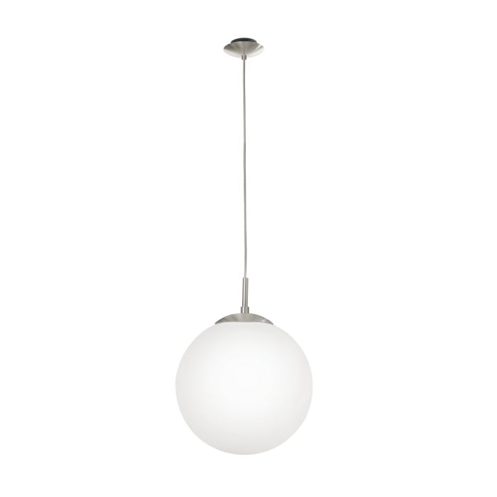 Valgusti rippuv Eglo Rondo 85263, E27, 1 x 60 W, valge v. / nikkel v.