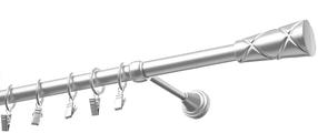 Karnīze Olimp Genua, 400 cm, Ø 19 mm, matēta hroma цв.