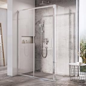 Dušo sienelė Ravak Blix Slim BLSPS-90, 90 cm x 195 cm, aliuminio sp./skaidri sp./grūdintas