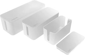 Kaablihoidik Logilink Cable Box KAB0078, 407 x 134 mm, 3 tk, valge v.