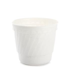 Puķu pods Uniplastex Barok UDB18, plastmasa, Ø 18 cm, balta krās.