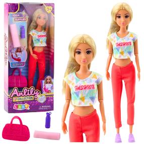Lelle ar aksesuāriem Lean Toys Anlily Vacation Sports, 29 cm, daudzkrāsaina