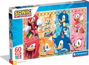 Puzle Clementoni Sonic 26073, 42 cm x 62 cm, 60 gab., daudzkrāsaina