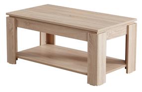 Kavos staliukas Kalune Design Shelf, ąžuolo sp./ruda sp., 104 cm x 56 cm x 47 cm
