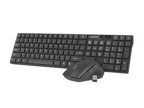 Bezvadu tastatūras un peles komplekts Natec Stingray, EN, melna krās./pelēka krās.