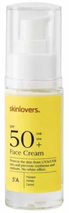 Sejas krēms Skinlovers 5'A Papaya, 30 ml, SPF 50+