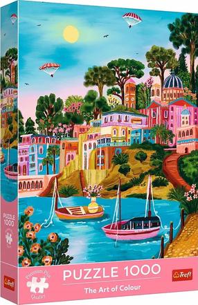 Dėlionė Trefl The Art Of Colour Syros Greece 10893, 68.3 cm x 48 cm, 1000 vnt., įvairių spalvų