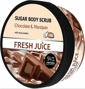 Kūno odos šveitiklis Fresh Juice Chocolate & Мarzipan, 225 ml