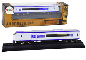 Rotaļu vilciens Lean Toys Alloy Model, 1:48, zila krās./balta krās.