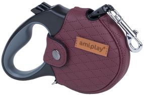 Automātiskā pavada Amiplay Cambridge, sarkana krās., XL 5m