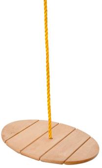Pakabinamos sūpynės vaikams Woodyland Swing Plate Monkey Seat, 34 cm, 18 cm, ruda sp.