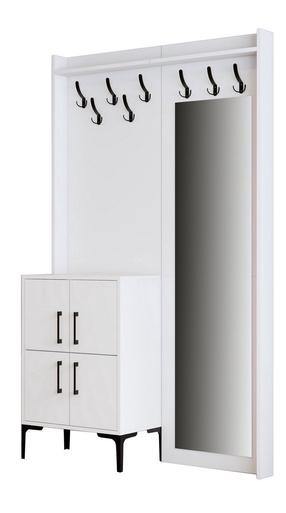 Esiku mööblikomplekt Kalune Design Berlin BC, sise, valge v.