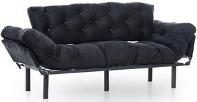 Sofa-lova Hanah Home Nitta Triple 859FTN1357, juoda sp., 49 x 227 cm x 75 cm