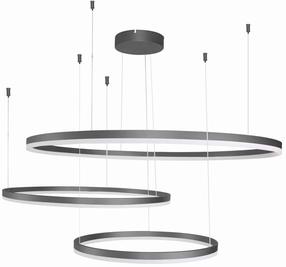 Šviestuvas kabinamas AZzardo Halo AZ4707, LED, 3000 °K, 3 x 130 W, balta sp. / juoda sp.