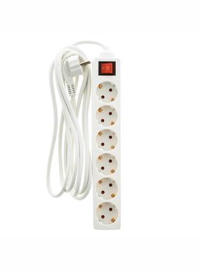 Buitinis ilgintuvas Okko, 3 x 1,5 mm², 3 m, 6 lizdų