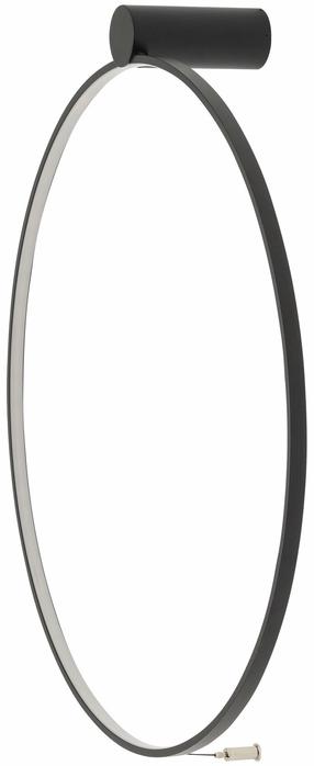 Lampa griesti Nowodvorski Circolo 10865, LED, 4000 °K, 1 x 21 W, balta krās. / melna krās.