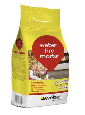 Ugniai atsparus mūras Saint-Gobain Weber Firemortar, sandarinamasis, 5 kg