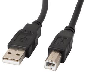 Laidas Lanberg USB 2.0 A male, USB 2.0 B male, 3 m, juoda sp.