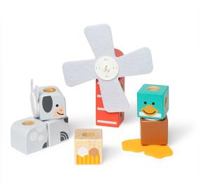 Деревянный кирпич Melissa & Doug Blockables, многоцветный, 16 шт.