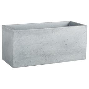 Gėlių vazonas Scheurich Stony Grey 63199, plastikinis, 59 cm x 25 cm, Ø 59 cm, pilka sp.