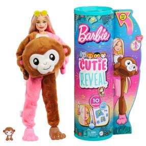 Lėlė Mattel Barbie Cutie Reveal Jungle Monkey HKR01, 29 cm, įvairių spalvų