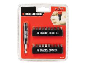 Skrūvgriežu uzgaļu komplekts Black & Decker A7074