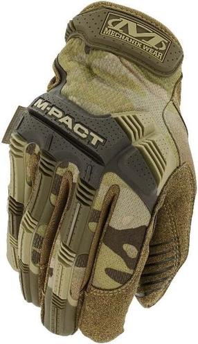 Darbo pirštinės Mechanix Wear M-Pact Multicam MPT-78-009, ruda sp./žalia sp., M, 2 vnt.