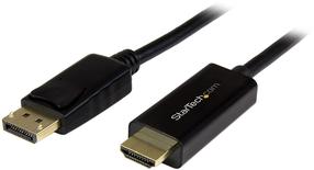 Adapteris StarTech DisplayPort to HDMI Displayport, HDMI, 3 m, melna krās.