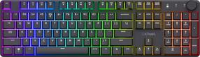 Bezvadu spēļu tastatūra Trust GXT 868 Torix Huano, Angļu (US), melna krās.