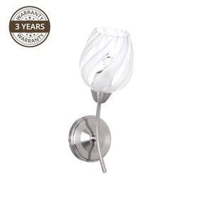 Valgusti seinale Domoletti CL17061, E27, 1 x 60 W, valge v. / kroom v.
