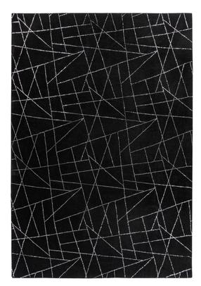 Kilimas Me Gusta Bijou 125, sidabro sp./juoda sp., 170 cm x 120 cm