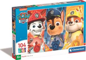 Dėlionė Clementoni SuperColor Paw Patrol, 27 cm x 38 cm, 104 vnt., įvairių spalvų