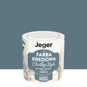 Krāsa, mēbeles Jeger Chalk Paint Prussian Blue, matēts, 0.5 l, zila krās.
