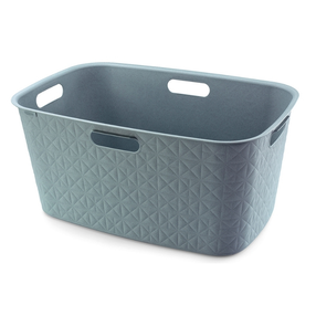 Veļas grozs Curver Softex, 45 l, zila krās., 57 cm x 27 cm x 37 cm