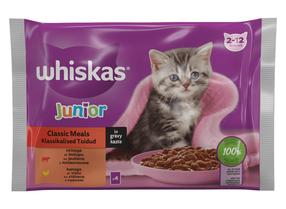 Šlapias kačių maistas Whiskas Beef,chicken, jautiena/vištiena, 0.085 kg x 4 vnt.