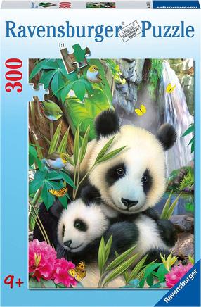 Пазл Ravensburger Cuddling Pandas 13065, 49 см x 36 см, 300 шт., многоцветный