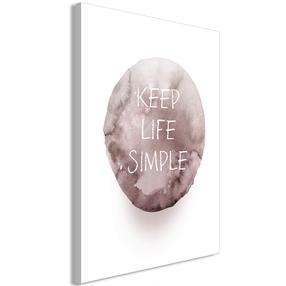 Reprodukcija Artgeist Keep Life Simple DKNW0098XLPWD, 60 cm x 90 cm