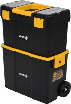 Тележки для инструментов Vorel, 46 см x 26 см x 83 см, черный цв./желтый цв.