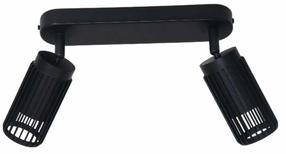 Lampa griesti CristalRecord Sahara 43-211-02-180, GU10, 2 x 10 W, melna krās. / melna krās.