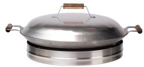 Keptuvė su dangčiu GrillSymbol Cataplana, nerūdijantysis plienas, 54 cm, sidabro sp.