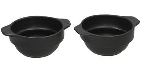 Mērces trauks, komplekts Kitchen&GO, 360 ml, Ø 12.5 cm, melna krās., keramika