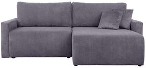 Kampinė sofa - lova Rufio, pilka sp., 146 x 230 cm x 91 cm