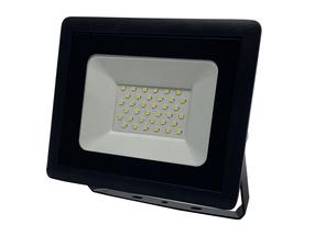Prožektorius be judesio daviklio, tvirtinamas prie sienos Okko E011EI E011EI, 30 W, 2550 lm, 4000 °K, IP65, juoda sp.