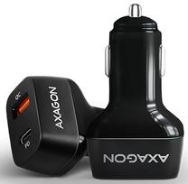 Adapteris Axagon PWC-PDQ, USB A/USB-C, melna krās., 47 W
