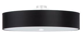 Lampa plafons Sollux Skala 60 SL.0810, E27, 5 x 60 W, melna krās. / melna krās.