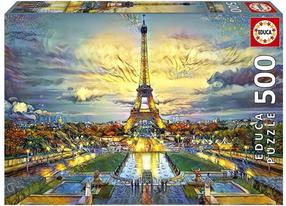 Dėlionė Educa Eiffel Tower, 34 cm x 48 cm, 500 vnt., įvairių spalvų