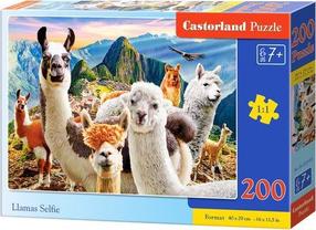 Puzle Castorland Llamas Selfie 477124, 29 cm x 40 cm, 200 gab., daudzkrāsaina