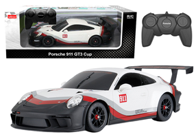 Rc auto Rastar Porsche 911 GT3, 1:18, valge v./must v./punane v.