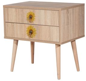 Naktinis staliukas Kalune Design City Seed, įvairių spalvų, 61 cm x 60 cm x 40 cm